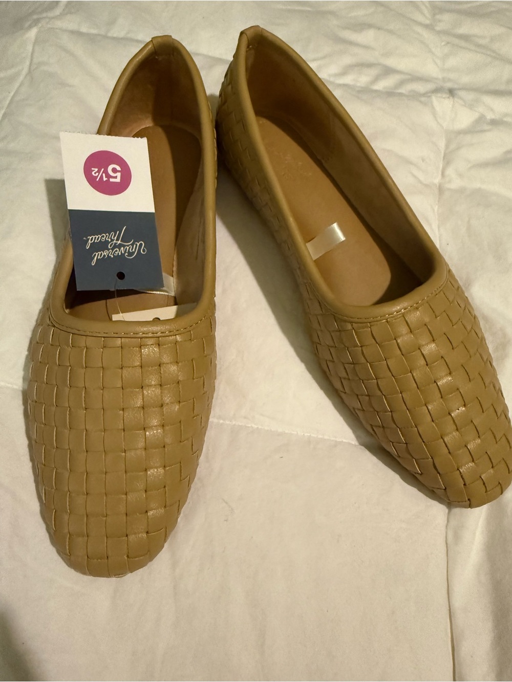 Size 5 1/2 Universal Thread Lorna Tan Woven Loafers